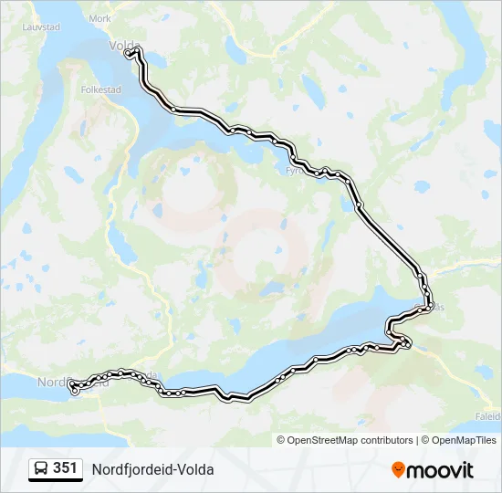 351 Bus Line Map