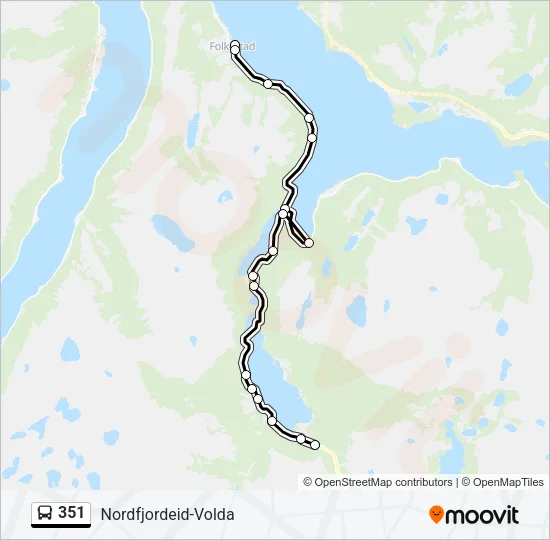 351 Bus Line Map