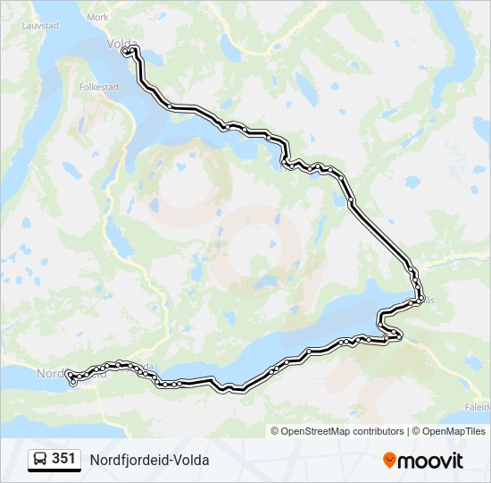 351 Bus Line Map