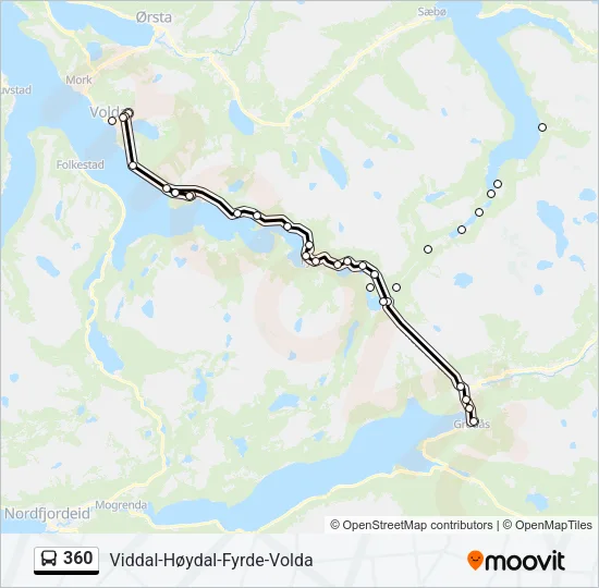 360 Bus Line Map