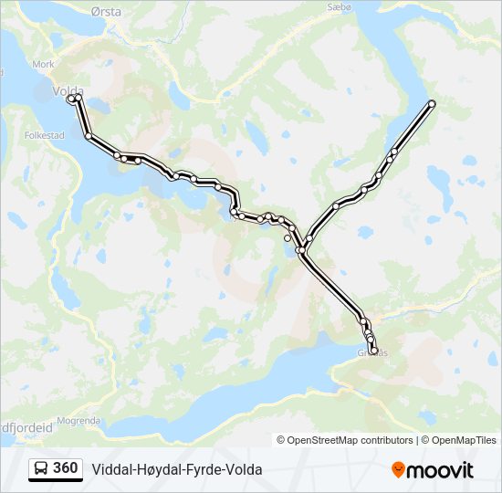 360 Bus Line Map