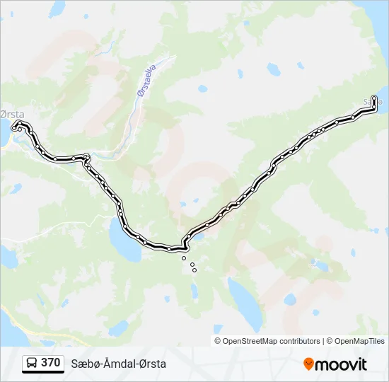 370 Bus Line Map