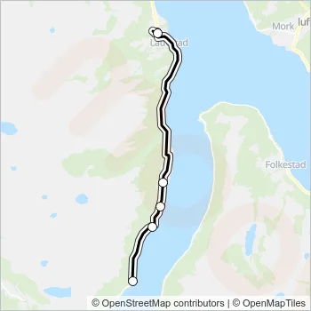 391 Bus Line Map