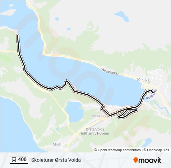 400 Bus Line Map