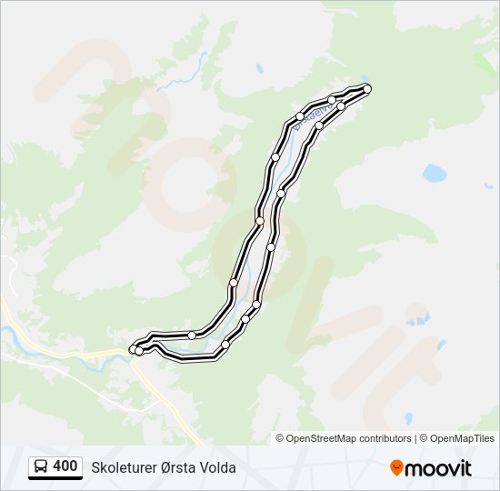 400 Bus Line Map