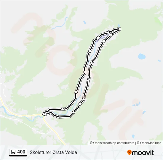 400 Bus Line Map