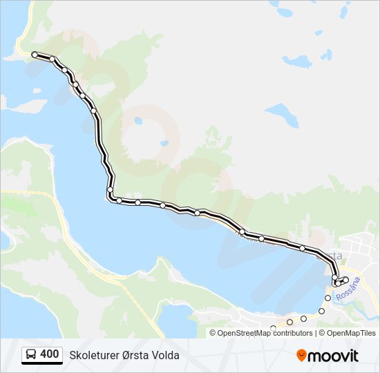 400 Bus Line Map
