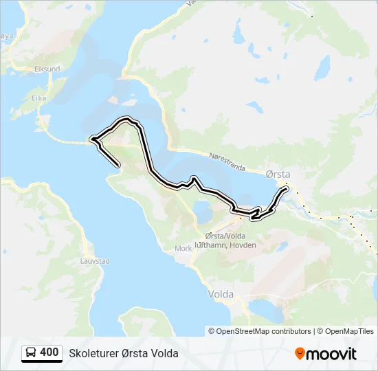 400 Bus Line Map