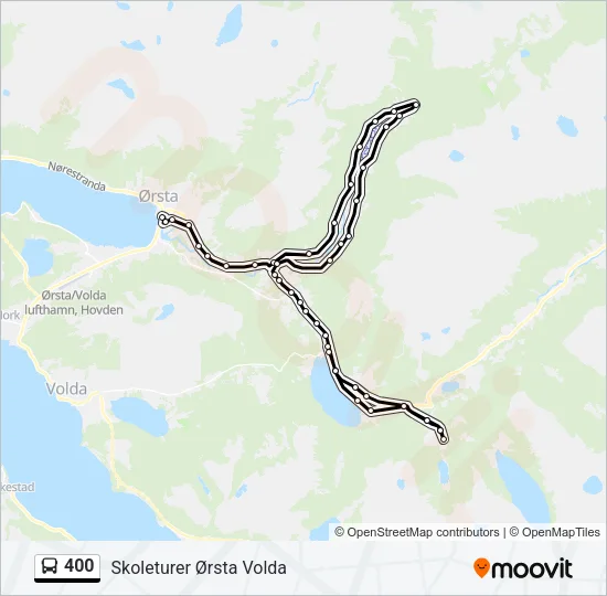 400 Bus Line Map