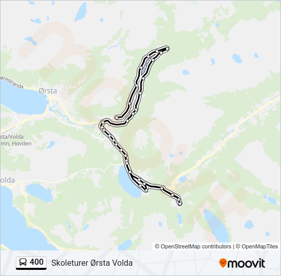 400 Bus Line Map