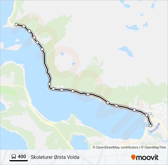 400 Bus Line Map