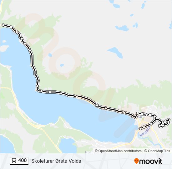 400 Bus Line Map