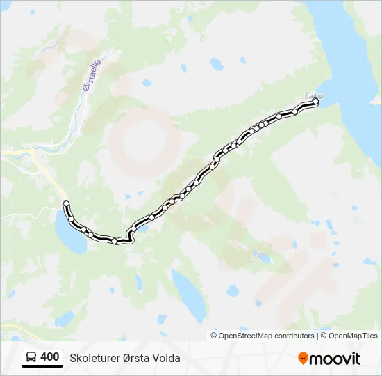 400 Bus Line Map