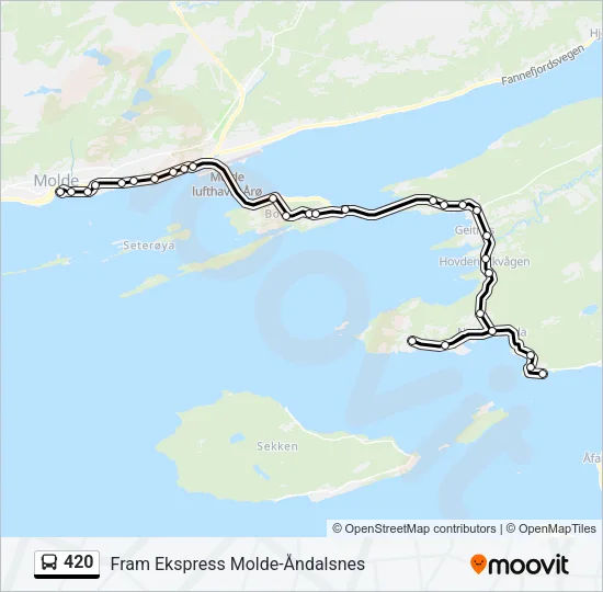 420 Bus Line Map