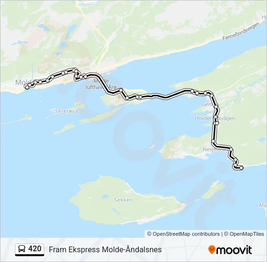 420 Bus Line Map