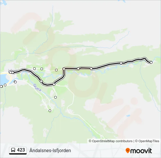 423 Bus Line Map