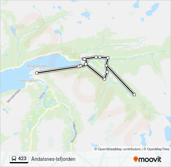 423 Bus Line Map