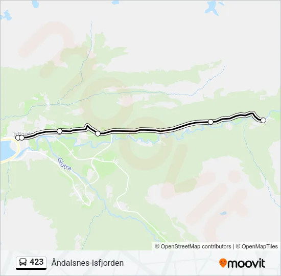 423 Bus Line Map