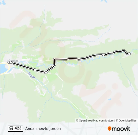 423 Bus Line Map