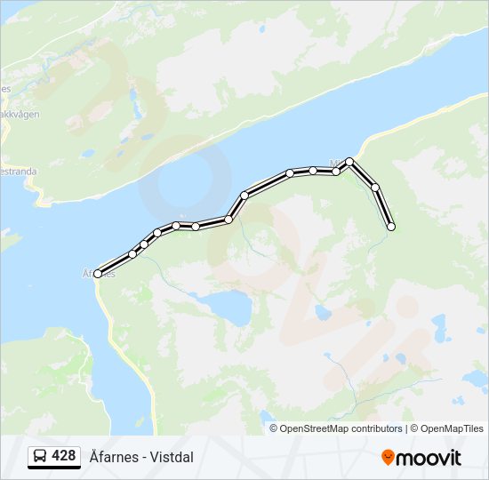 428 Bus Line Map