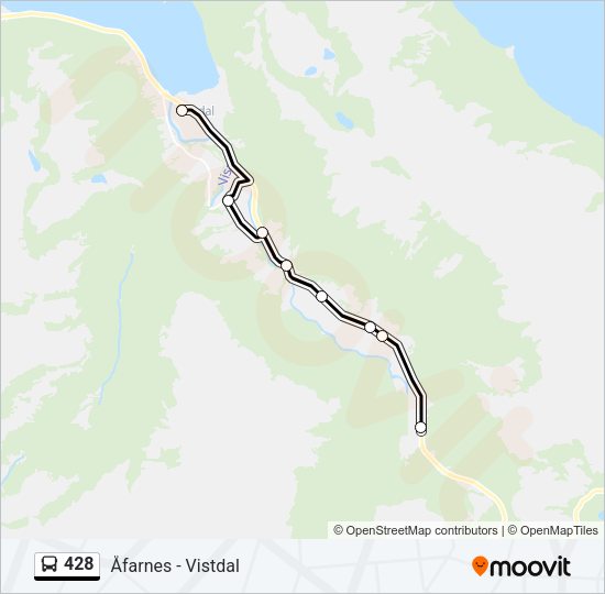 428 Bus Line Map