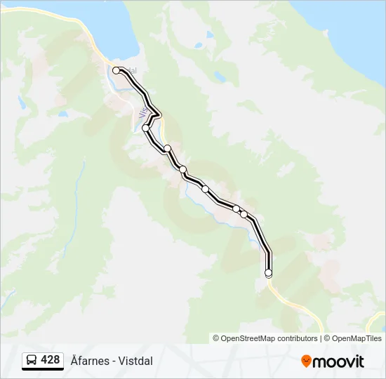 428 Bus Line Map