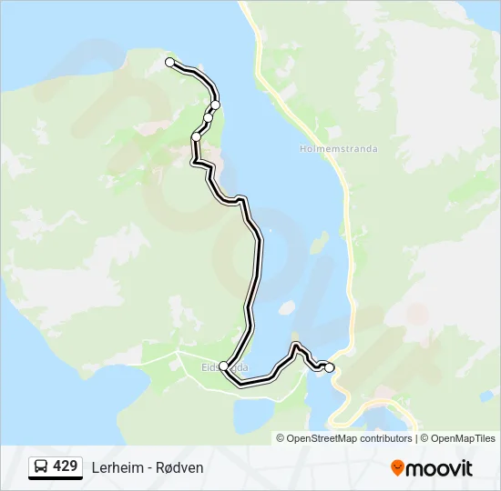 429 Bus Line Map