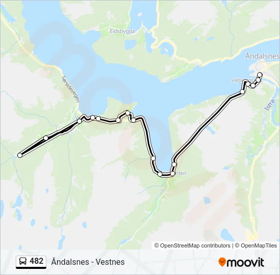 482 Bus Line Map