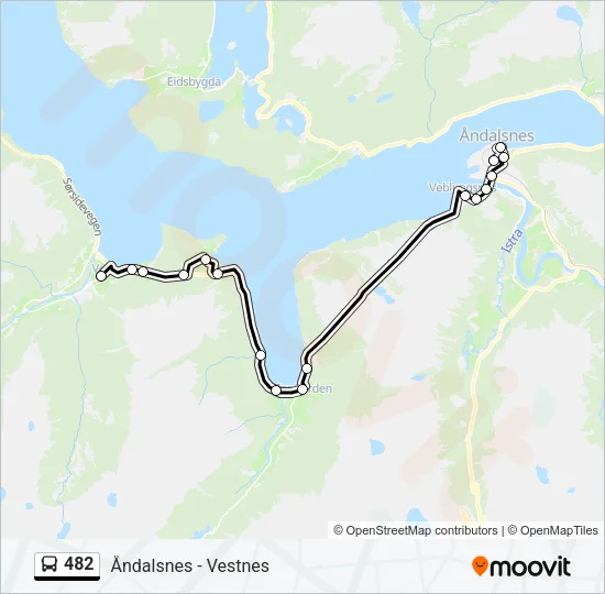 482 Bus Line Map
