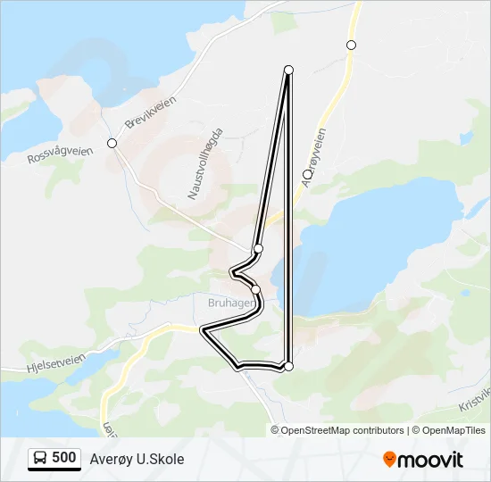 500 Bus Line Map