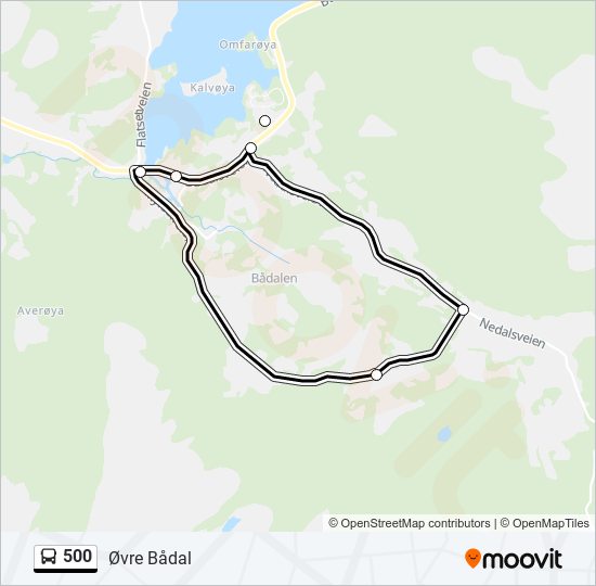 500 bus Line Map