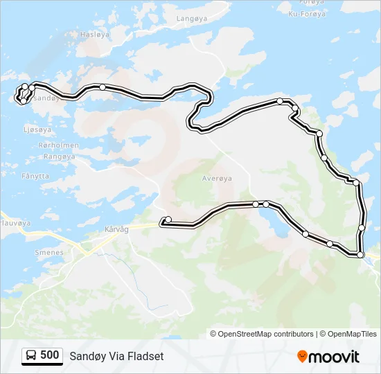 500 Bus Line Map