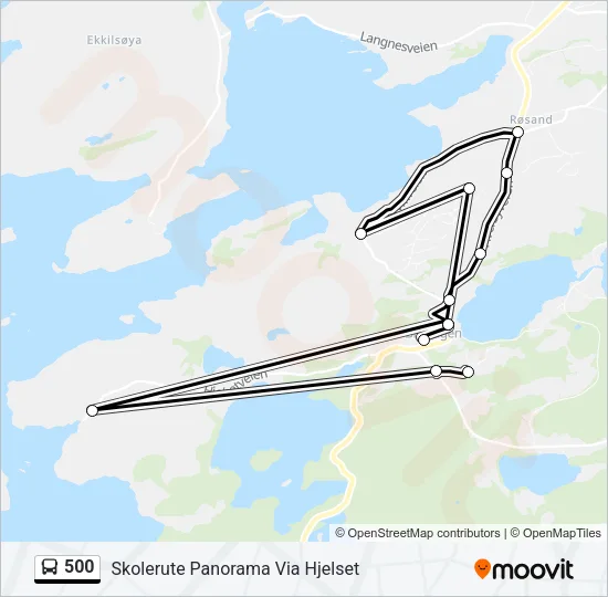 500 Bus Line Map