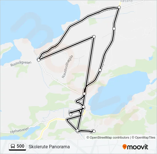 500 Bus Line Map