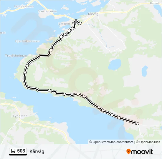 503 Bus Line Map
