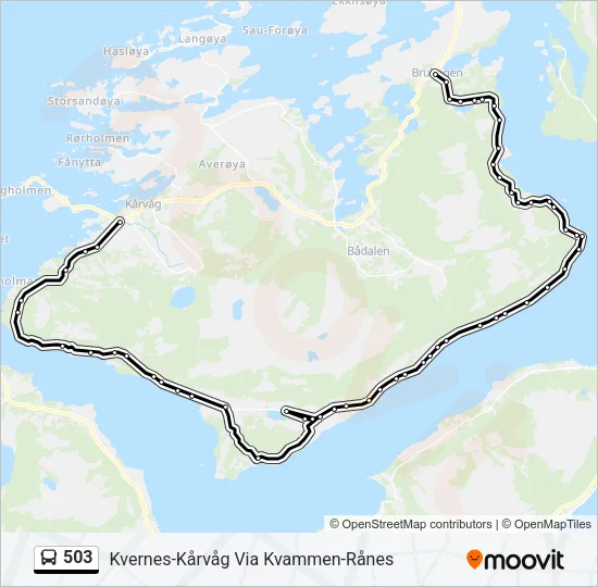 503 Bus Line Map
