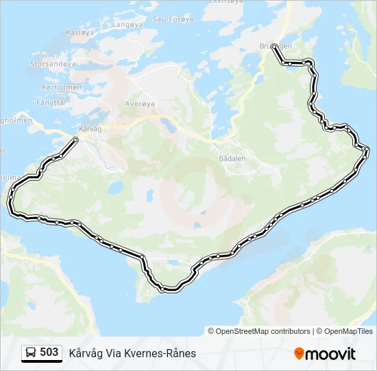 503 Bus Line Map