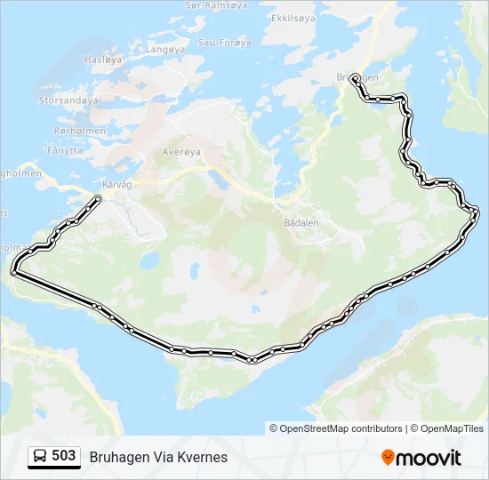 503 Bus Line Map