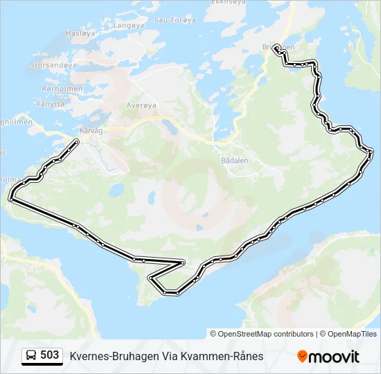 503 Bus Line Map