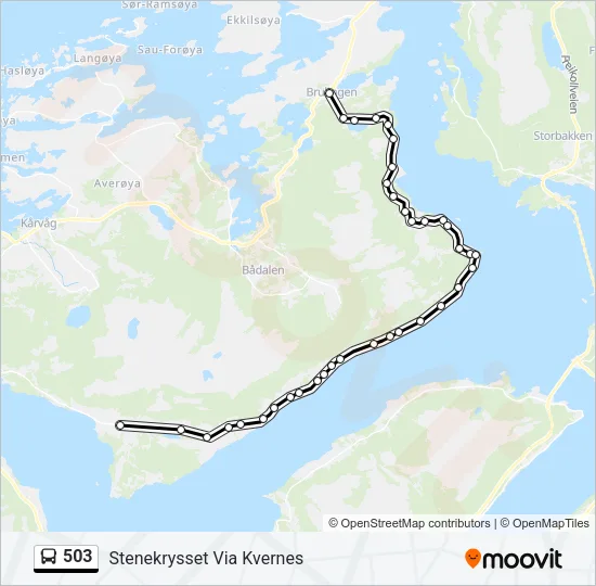 503 Bus Line Map