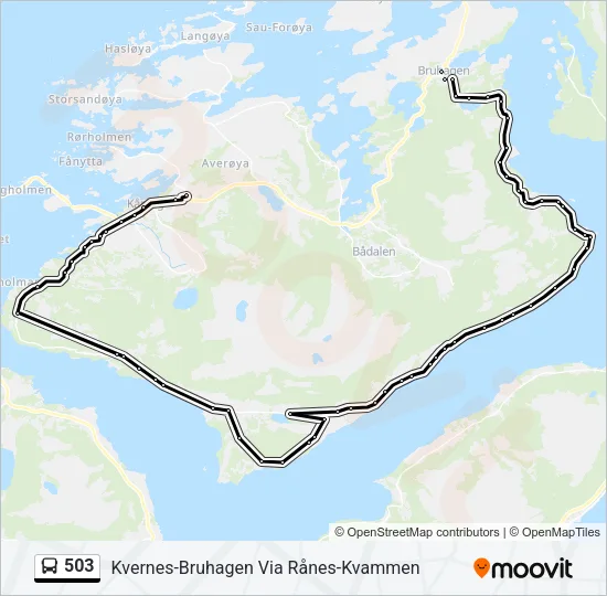 503 Bus Line Map