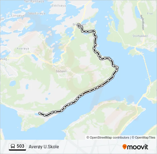 503 Bus Line Map