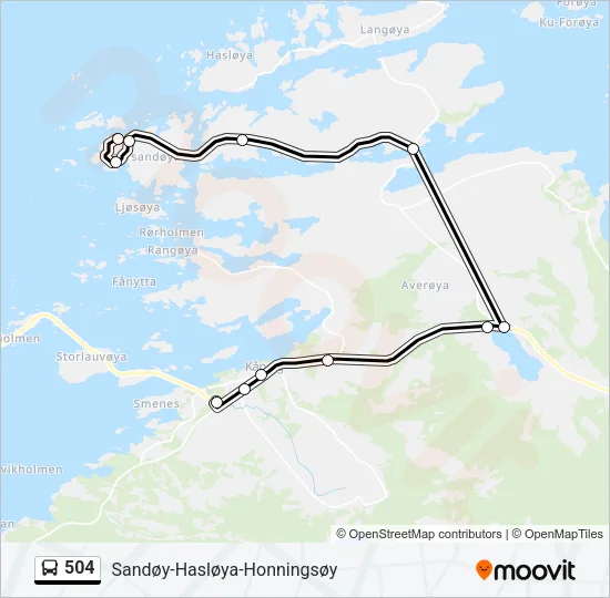 504 Bus Line Map
