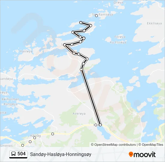 504 Bus Line Map