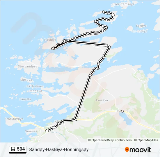 504 Bus Line Map