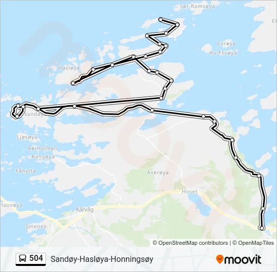 504 Bus Line Map
