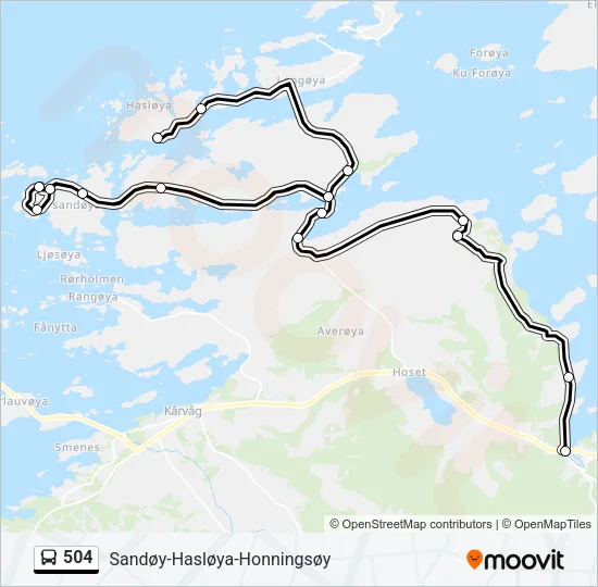 504 Bus Line Map