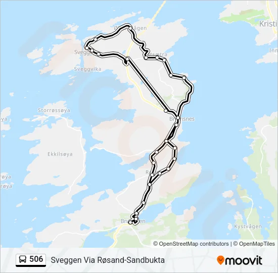 506 Bus Line Map
