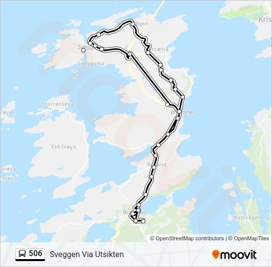 506 Bus Line Map