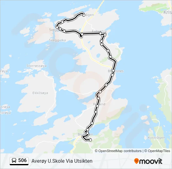 506 Bus Line Map